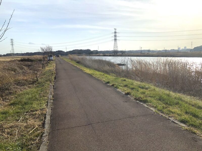 川沿いのサイクリングロード